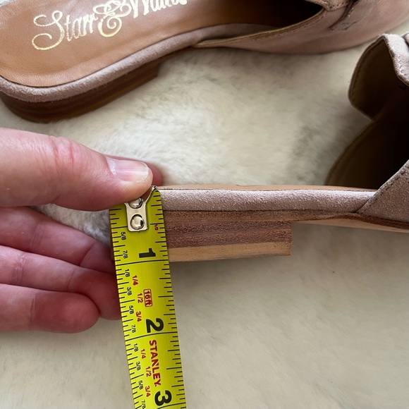 STARR & WALES Nicole Suede Mule Size 7.5 Barbie Barbiecore Comfy Stylish - Picture 7 of 8